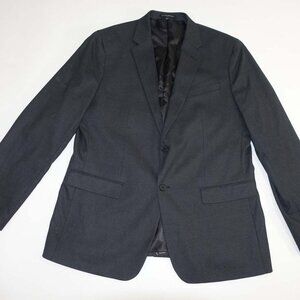 Banana Republic Men's Slim Fit Suit Jacket Size 46 Long Charcoal Gray Blazer 46L
